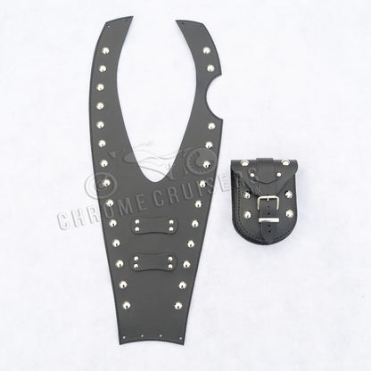 Tank Panel with Studs - Yamaha XVS125 Drag Star Leather