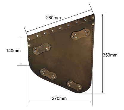Harley Davidson Softail Brown Leather Saddle bag