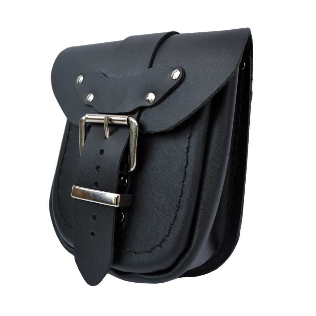 Motorcycle leather pouch - plain (Ki1A)
