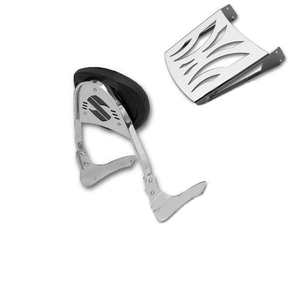 Suzuki VL800/C800/C50 Chrome Passenger Backres / Sissy bar with rack