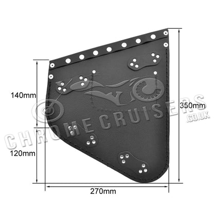 Harley Davidson Softail - Black Leather Swingarm Saddlebag (C59)