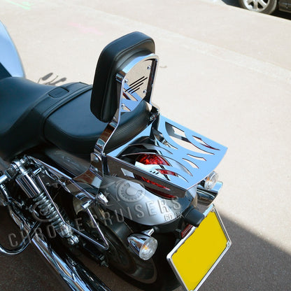 Triumph Thunderbird / Storm Chrome Sissy Bar with luggage rack