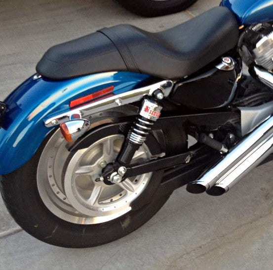 Harley Davidson Sportster XL ('04-'17) Burly Slammer Shocks  - CHROME