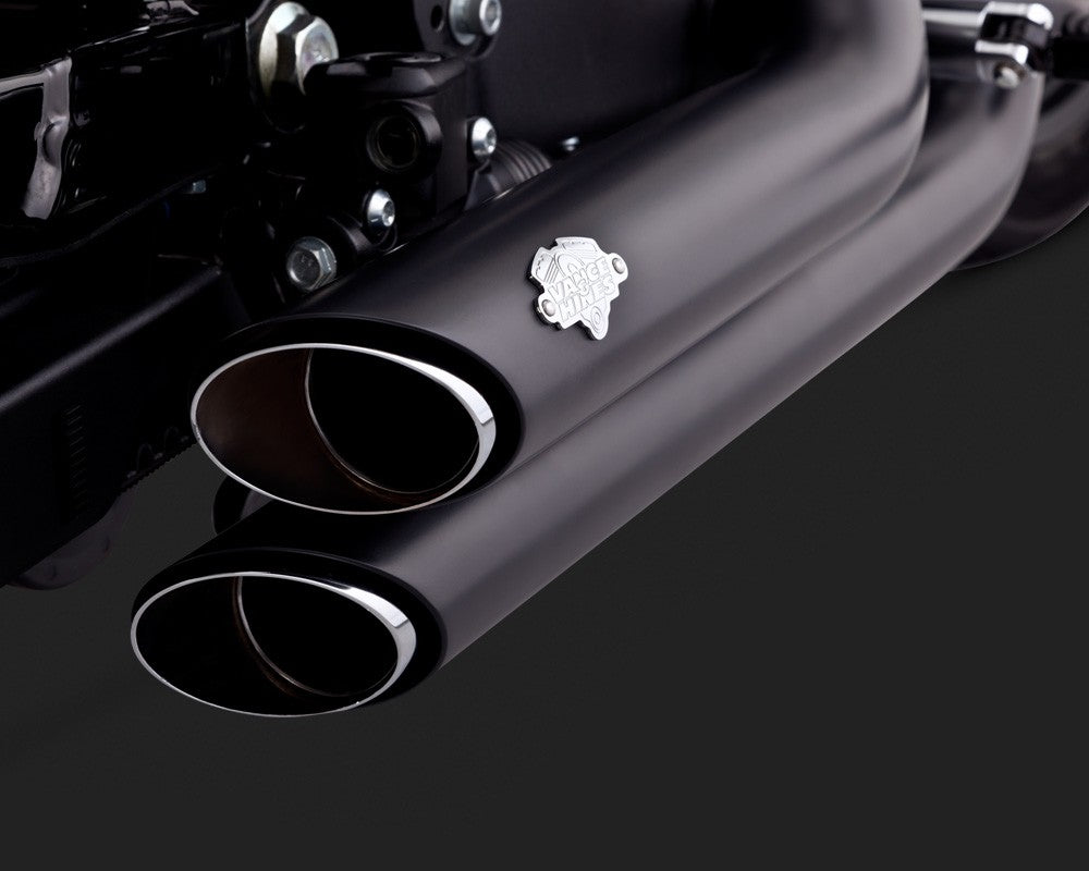 Harley Davidson Sportster (14-17)  2-INTO-2 SHORTSHOTS STAGGERED BLACK EXHAUST