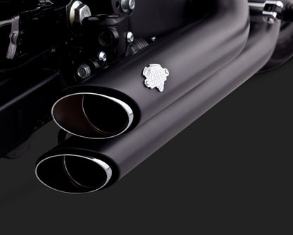 Harley Davidson Sportster (14-17)  2-INTO-2 SHORTSHOTS STAGGERED BLACK EXHAUST