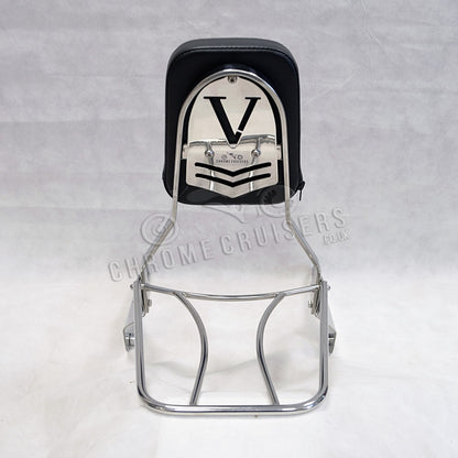 Passenger Backrest with luggage Rack, Sissy Bar - Suzuki VL800/C800 Intruder/C50 Boulevard /M800