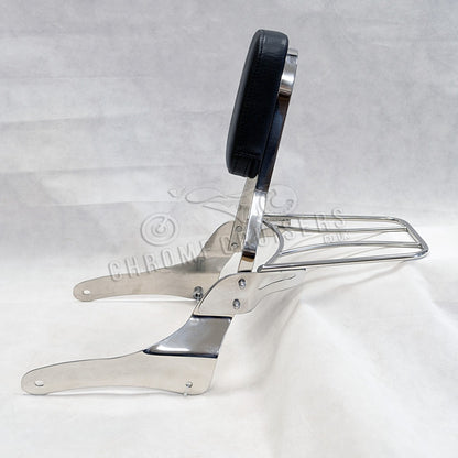 Passenger Backrest with luggage Rack, Sissy Bar - Suzuki VL800/C800 Intruder/C50 Boulevard /M800