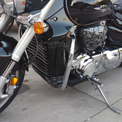 Engine Guard, Front Crash Bar - Suzuki M1800R Intruder Chrome Crash Bars- Chrome
