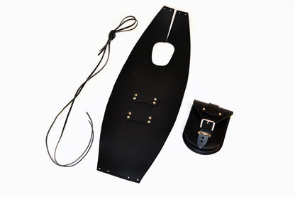 SuzuVS800/1400 Intruder Plain Leather Tank Bib / Chap
