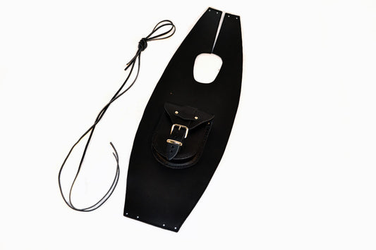 SuzuVS800/1400 Intruder Plain Leather Tank Bib / Chap