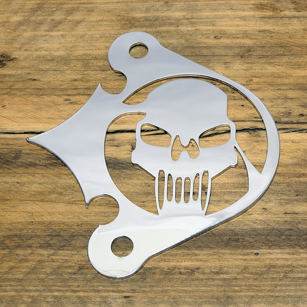YAMAHA XVS650 / 1100 DRAG STAR / V-STAR CLASSIC / CUSTOM CHROME SHAFT DRIVE COVER - S/SKULL