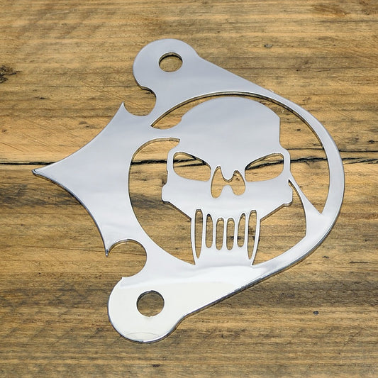 YAMAHA XVS650 / 1100 DRAG STAR / V-STAR CLASSIC / CUSTOM CHROME SHAFT DRIVE COVER - S/SKULL