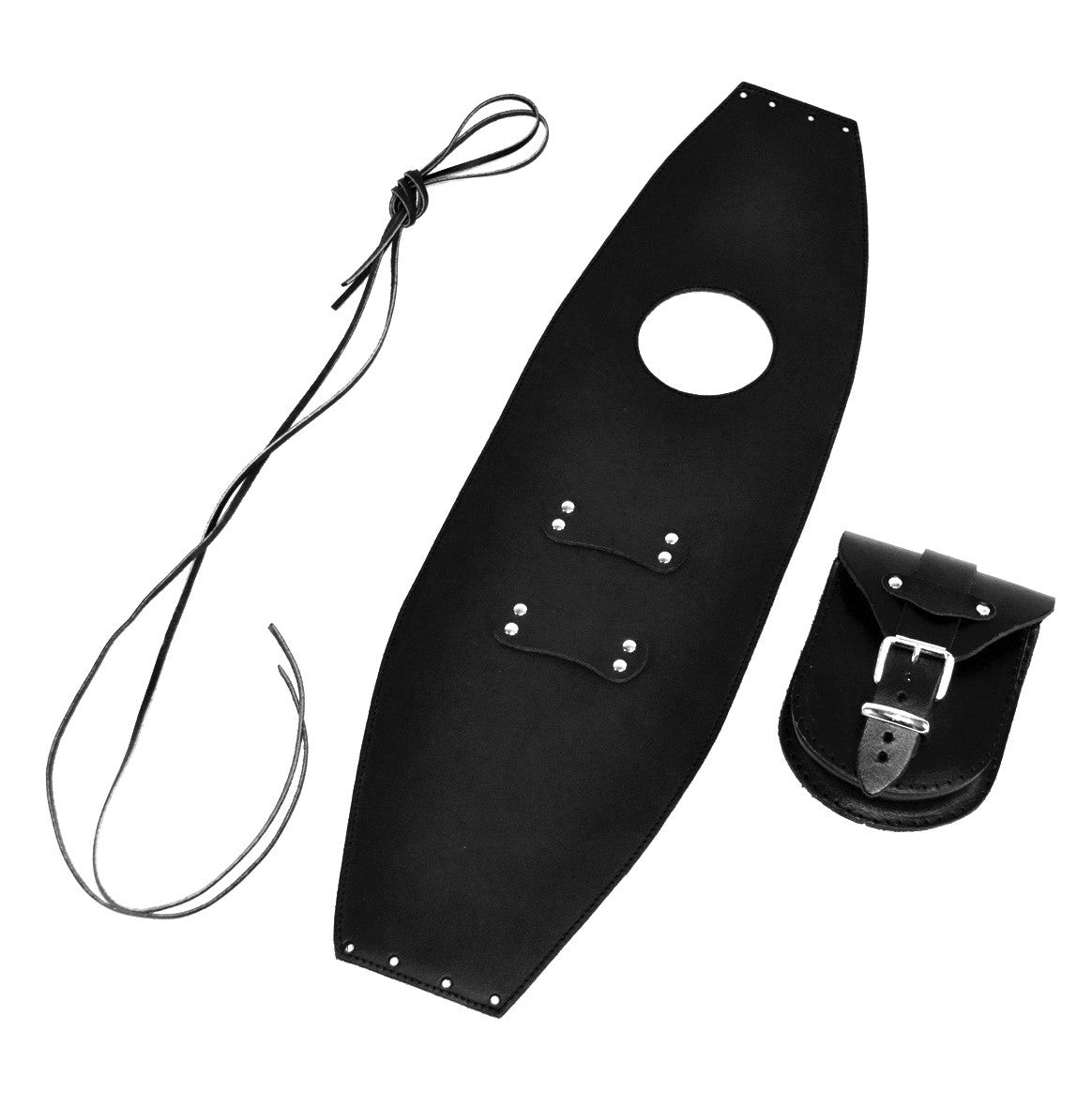 HONDA VT600 SHADOW PLAIN LEATHER TANK CHAP/BIB AND POUCH