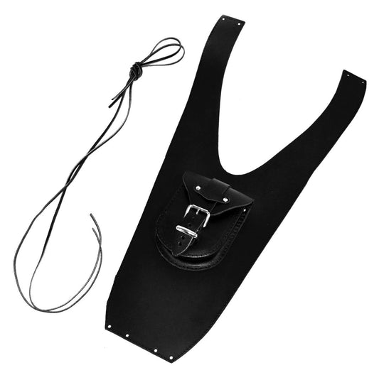 HONDA VT750 C2 SHADOW (1997 - 2003) PLAIN LEATHER TANK CHAP/BIB AND POUCH