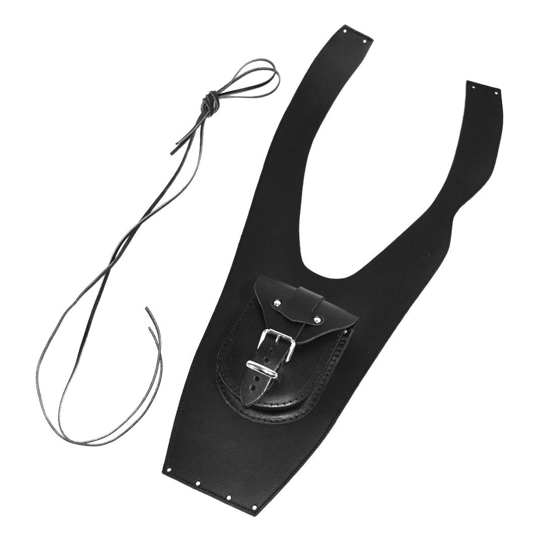 SUZUKI VL800 VOLUSIA (2001-2005) PLAIN LEATHER TANK CHAP/BIB WITH POUCH