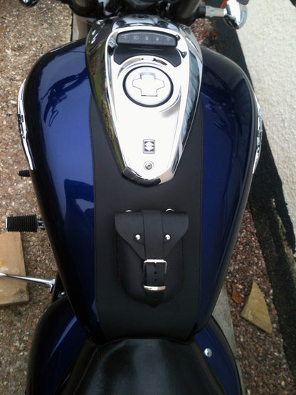 SUZUKI VZ800 MARAUDER PLAIN LEATHER TANK CHAP/BIB WITH POUCH