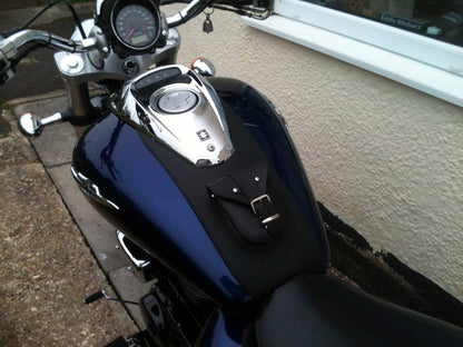 SUZUKI VZ800 MARAUDER PLAIN LEATHER TANK CHAP/BIB WITH POUCH