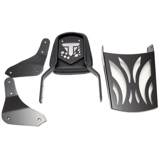Triumph Thunderbird 1600 / 1700 Storm Black Sissy bar / Passneger backrest with rack
