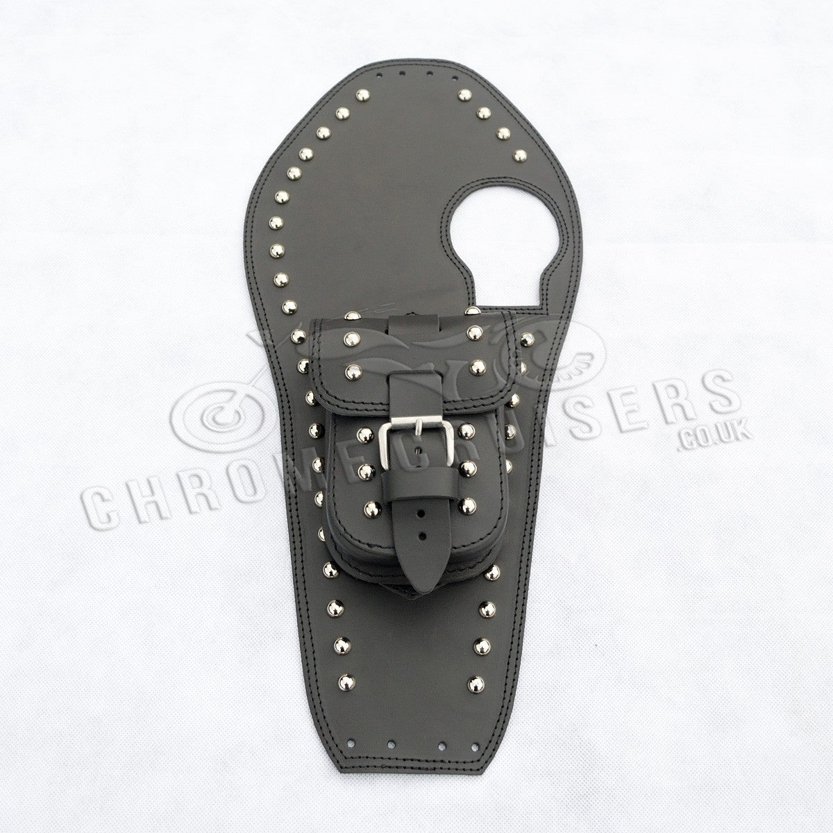 Yamaha XV535 Leather Tank Panel with rivets (SS)