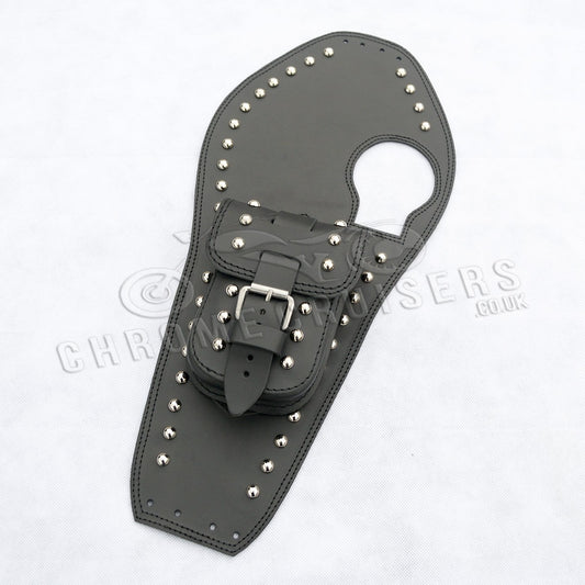 Yamaha XV535 Leather Tank Panel with rivets (SS)