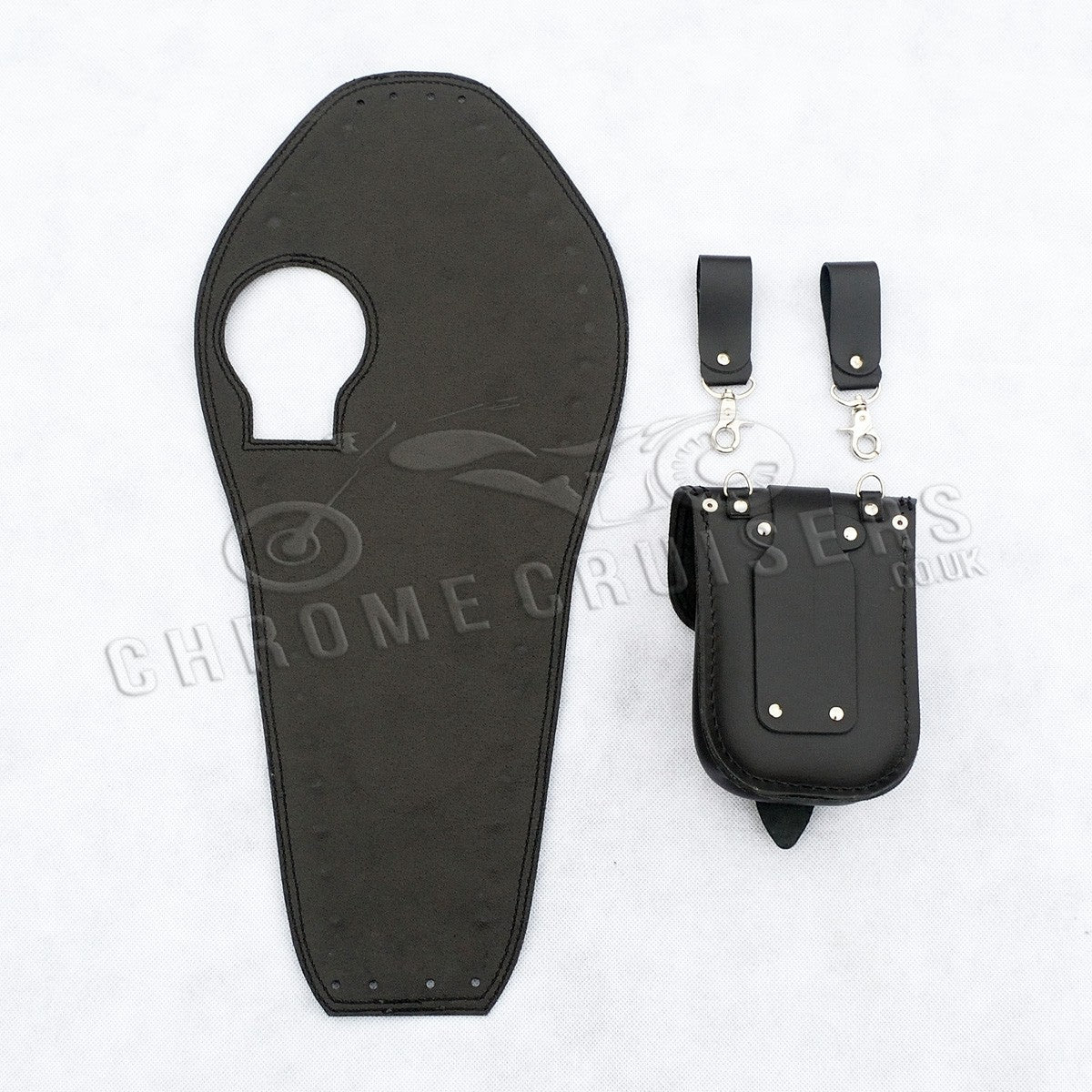 Yamaha XV535 Leather Tank Panel with rivets (SS)