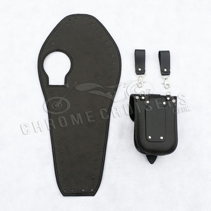 Yamaha XV535 Leather Tank Panel with rivets (SS)