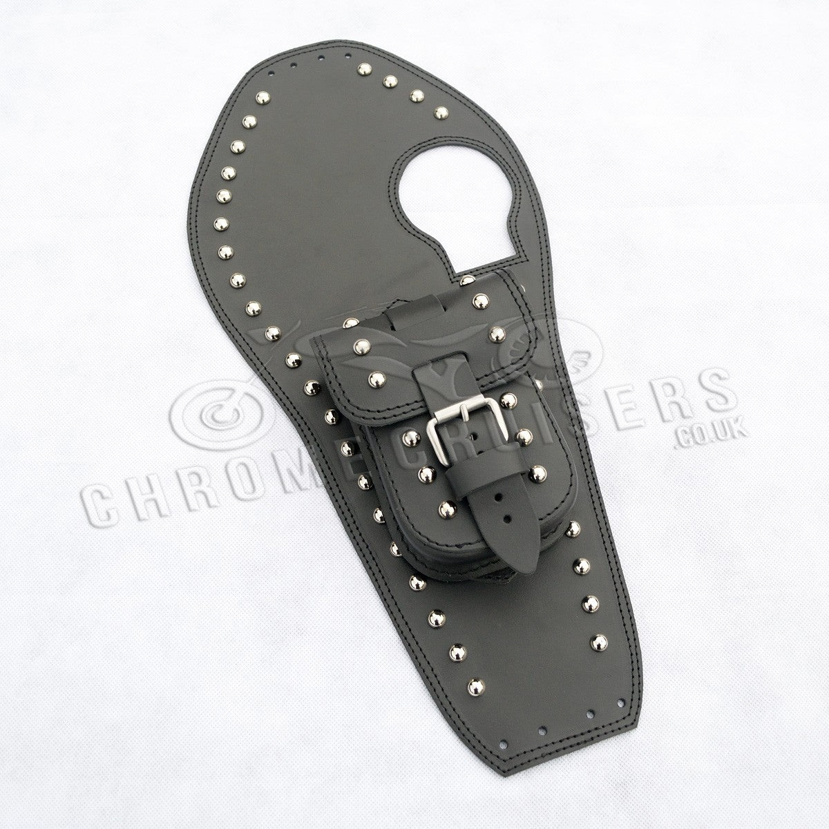 Yamaha XV535 Leather Tank Panel with rivets (SS)
