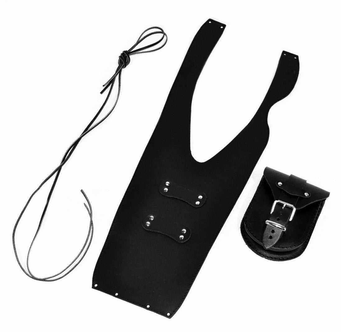 KAWASAKI VN800 VULCAN CLASSIC / DRIFTER LEATHER TANK PANEL/CHAP AND POUCH