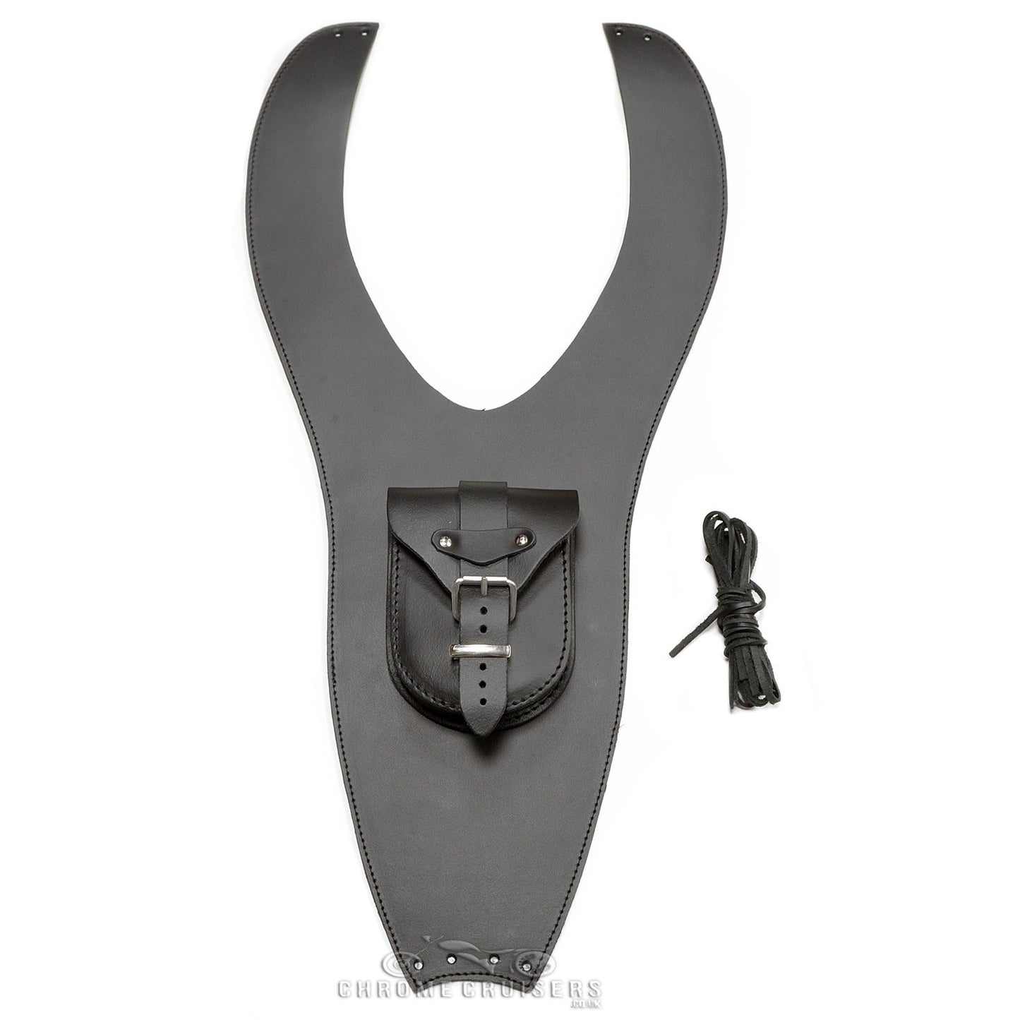TRIUMPH AMERICA LEATHER TANK PANEL / CHAP AND POUCH - PLAIN