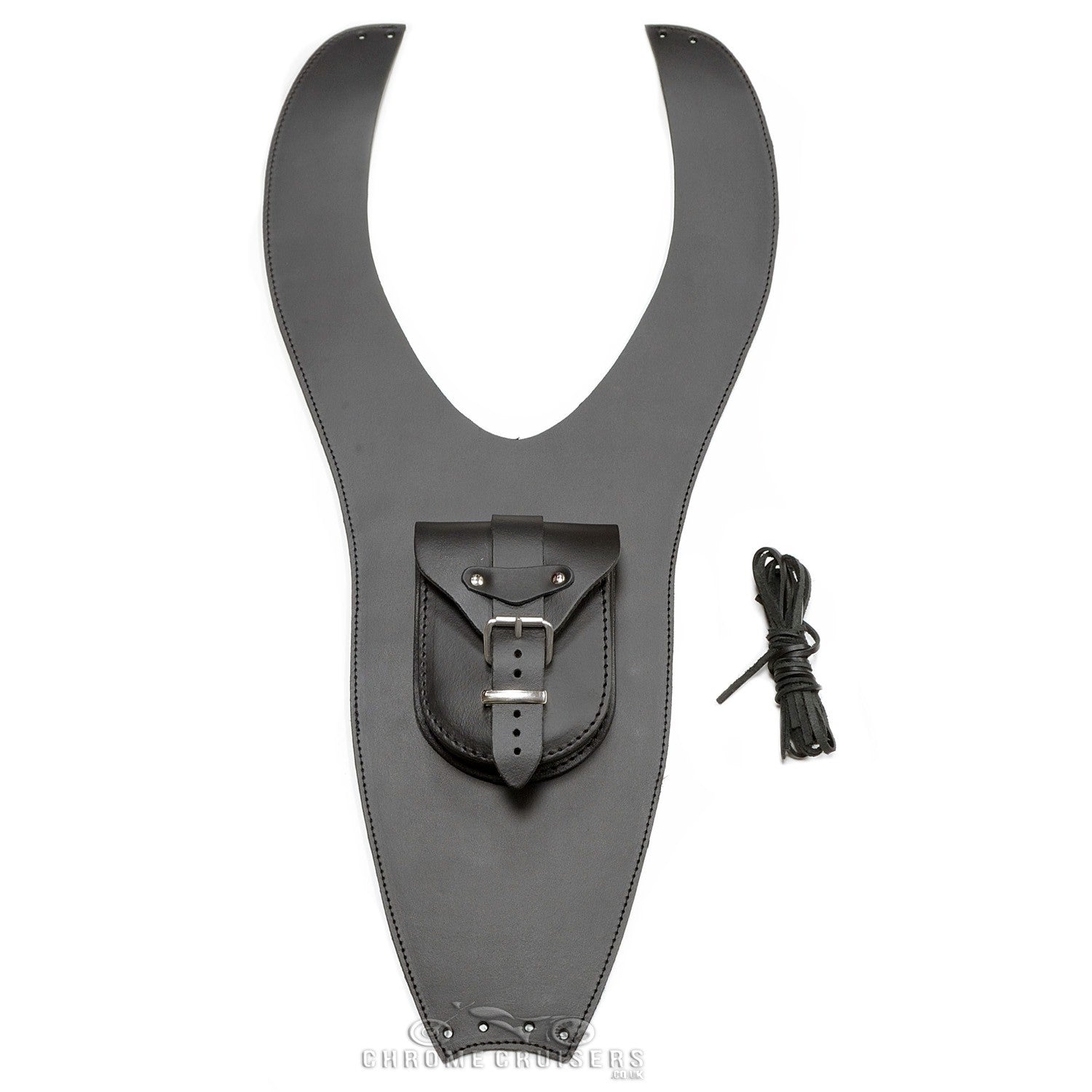 TRIUMPH AMERICA LEATHER TANK PANEL / CHAP AND POUCH - PLAIN