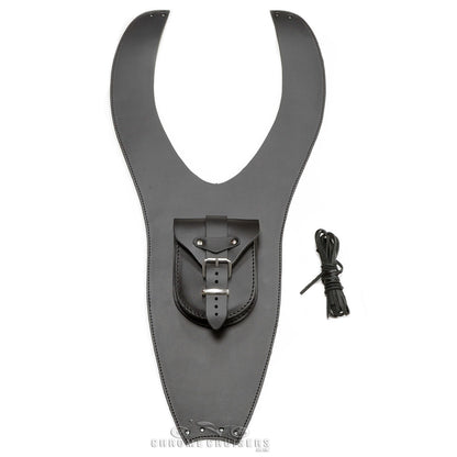 TRIUMPH AMERICA LEATHER TANK PANEL / CHAP AND POUCH - PLAIN