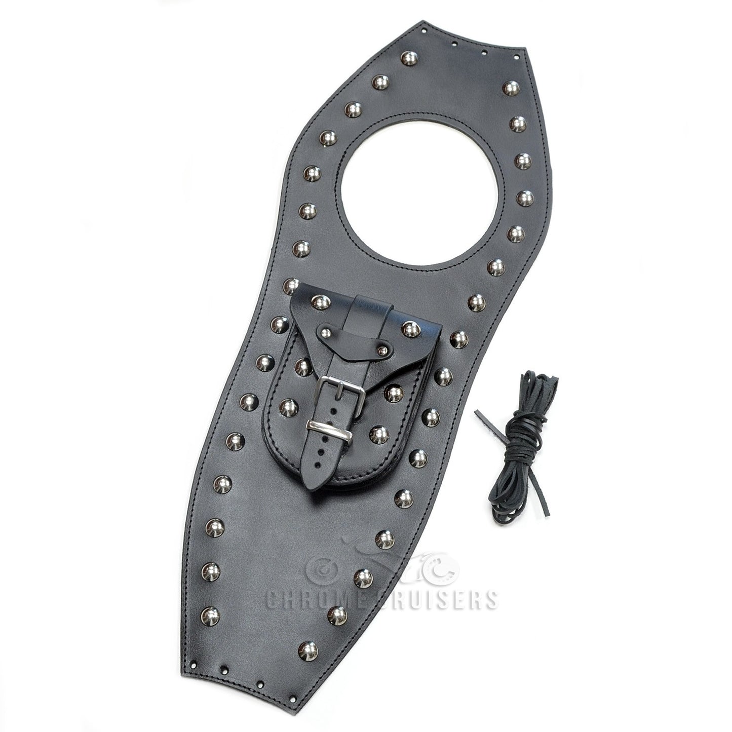 Hyosung GV125 Leather Tank Panel / Chap / Bra / Cover th studs