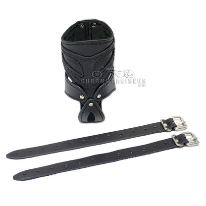 Motorcycle Leather Drink / Bottle Holder - N6A