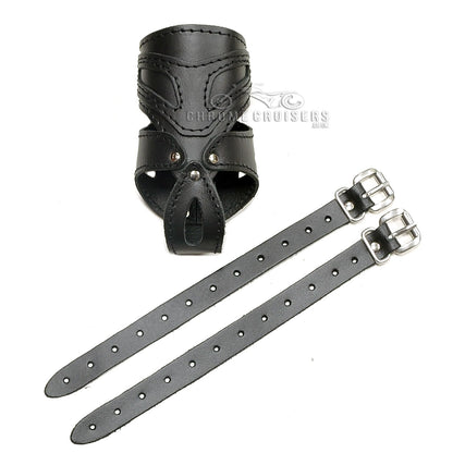 Motorcycle Leather Drink / Bottle Holder - N6A