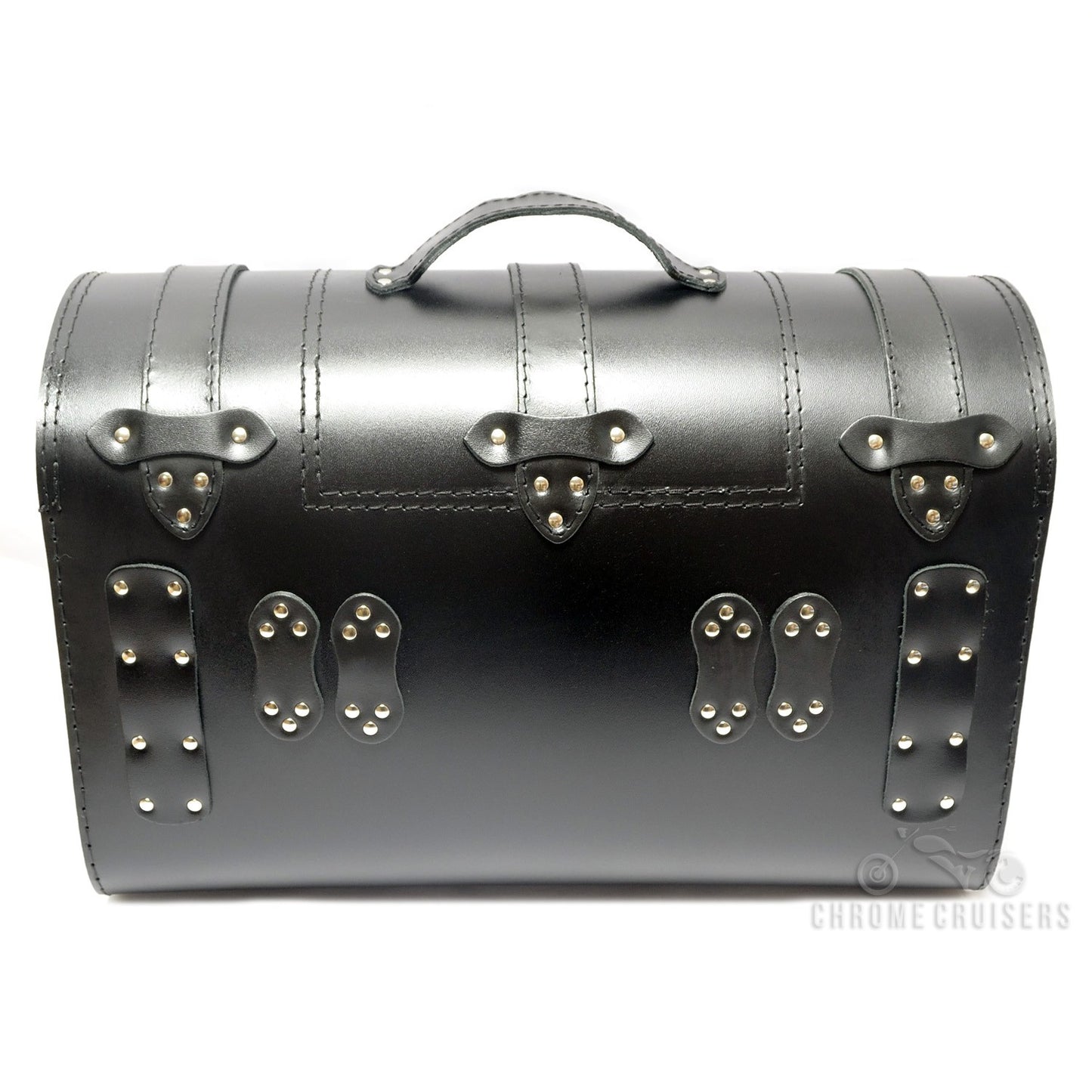 K131A Motorcycle / Trike Black Leather Rear Bag / Case / Sissy Bar Bag