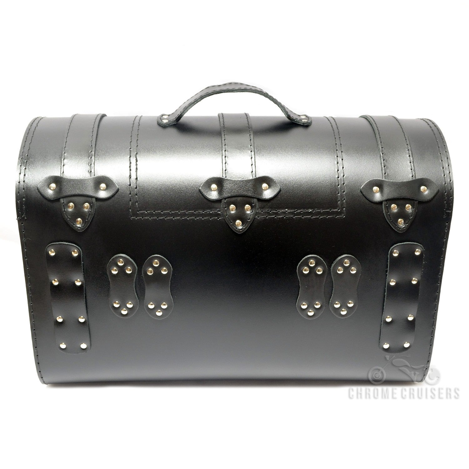 K131A Motorcycle / Trike Black Leather Rear Bag / Case / Sissy Bar Bag