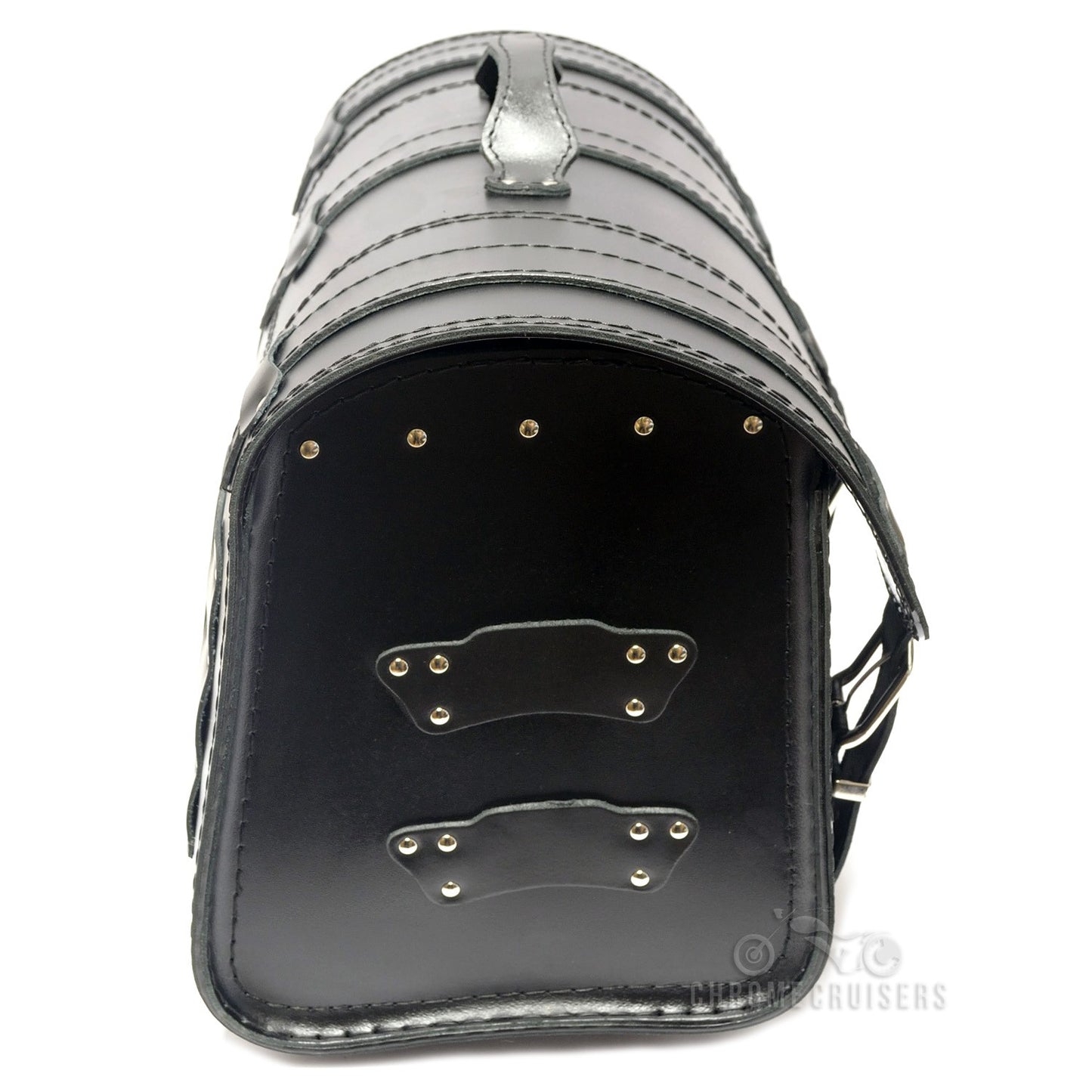 K131A Motorcycle / Trike Black Leather Rear Bag / Case / Sissy Bar Bag