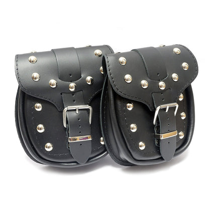 K131A Motorcycle / Trike Black Leather Rear Bag / Case / Sissy Bar Bag