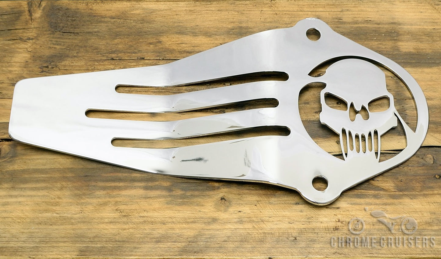 YAMAHA XVS650 / 1100 DRAG STAR / V-STAR CLASSIC / CUSTOM CHROME SHAFT DRIVE COVER - SKULL