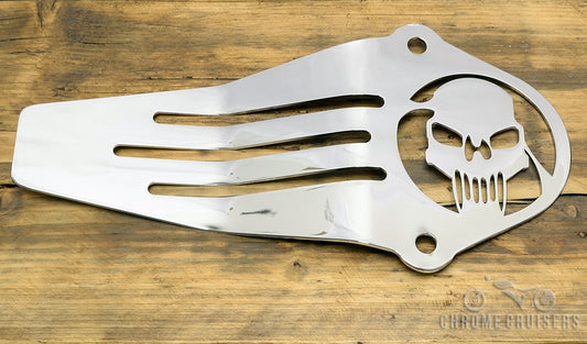 YAMAHA XVS650 / 1100 DRAG STAR / V-STAR CLASSIC / CUSTOM CHROME SHAFT DRIVE COVER - SKULL