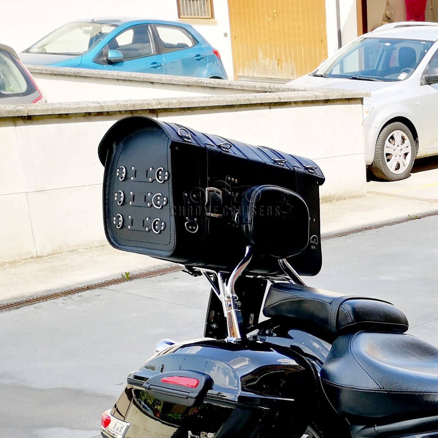 Sissy Bar Bag, Back Seat Bag, Rear Leather Bag - Motorcycle Luggage – REAL LEATHER
