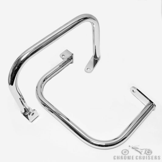 Honda VT750 C4 RC50 (2004-2007) Shadow Chrome Rear Crash Saddlebag Guards