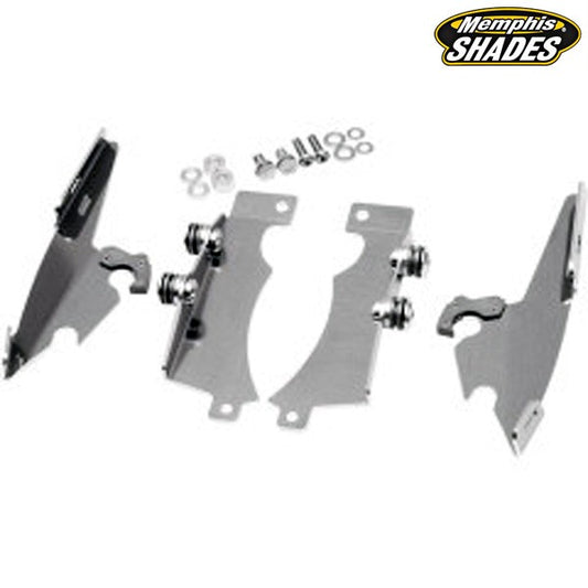 Yamaha XVS950 / XVS1300 V-Star Mounting Kit Trigger-Lock Memphis Shades Fats/Slim Polished