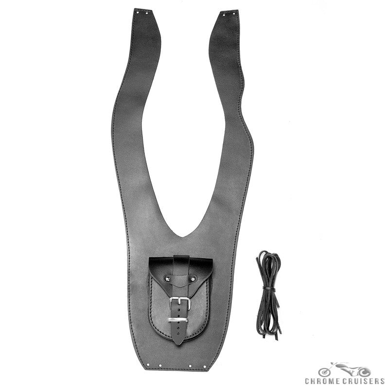 YAMAHA XV1600 WILD STAR PLAIN LEATHER TANK CHAP/BIB WITH POUCH