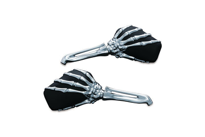 Kuryakyn Chrome / Black Skeleton Mirrors