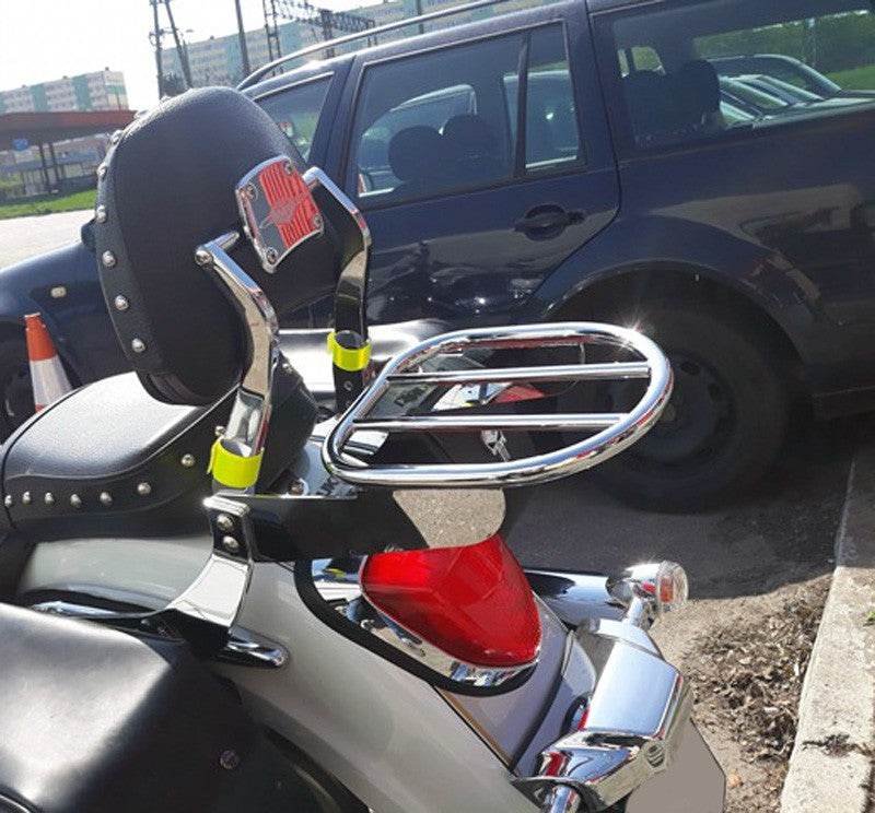 Suzuki VL800 C800 C50 Boulevard VL1500 LC Intruder Chrome Luggage Rack for OEM Suzuki passenger backrest