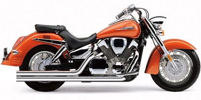 HONDA VTX1300C/R/S/T/N (03-09) COBRA EXHAUST SYSTEM HOT ROD SPEEDSTER LONG 2 INTO 2 STRAIGHT-CUT TRIPLE-CHROME