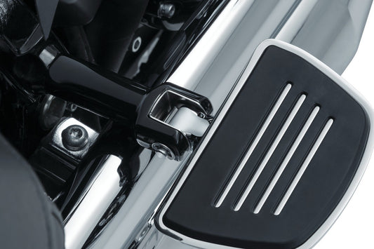 Harley Davidson Softail 2018-up models Kuryakyn Passenger (Rear) Mini Floorboards + Splined Adapters