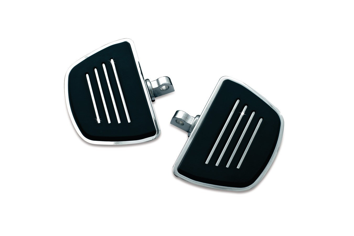 Harley Davidson Softail 2018-up models Kuryakyn Passenger (Rear) Mini Floorboards + Splined Adapters