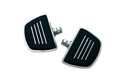 Harley Davidson Softail 2018-up models Kuryakyn Passenger (Rear) Mini Floorboards + Splined Adapters